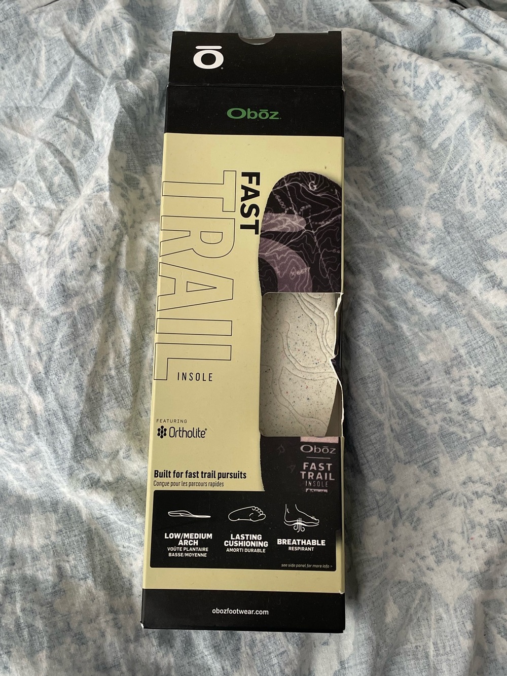 Oboz 13-14 mens ortholite fast trail footwear insoles sneaker insole shoe insole
